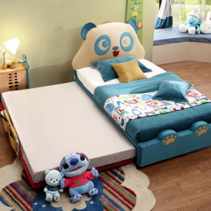 儿童布艺床卡通床1.2米