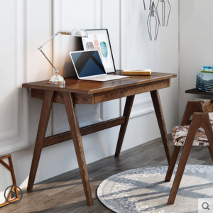 预售-现代北欧实木书桌+书椅