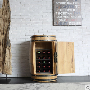 预售-美式复古创意实木酒桶