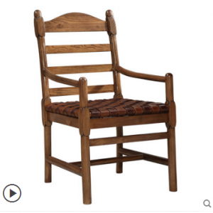 预售-美式实木餐椅