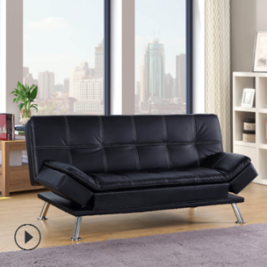 预售-现代可折叠皮制沙发床
