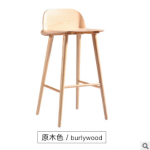 预售-北欧简约时尚实木高脚椅子