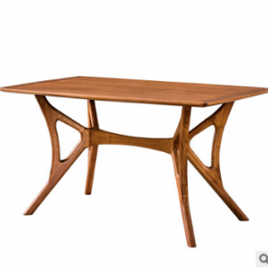 预售-北欧现代实木乌金木餐桌