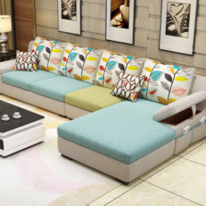 预售-现代简约可拆洗布艺沙发组合3+贵