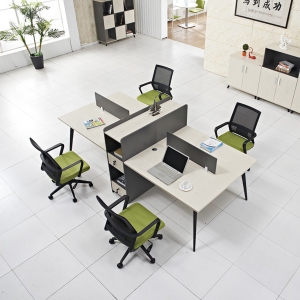 预售-办公家具办公桌椅组合双人位电脑桌简约现代4人屏风隔断职员卡座