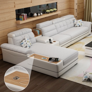 预售-布艺沙发组合客厅可拆洗小户型现代简约家具经济智能整装北欧沙发