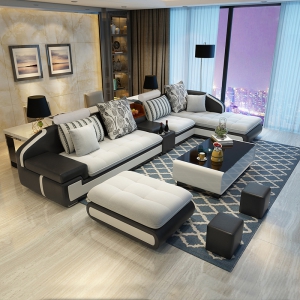 预售-简约现代小户型客厅家具L型贵妃组合可拆洗转角沙发