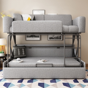 预售-沙发床智能家具上下床可折叠双人客厅小户两用双层床上下子母床