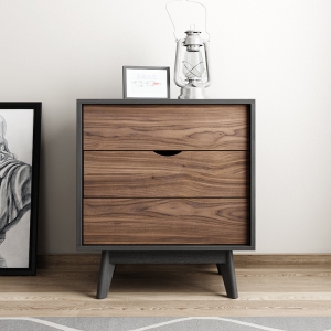 预售-北欧简约现代木质储物柜小户型迷你卧室小斗柜沙发边柜储物收纳柜