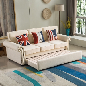 预售-简约美式小户型两用可折叠多功能沙发床1.5/1.2/1.8米地中海双人