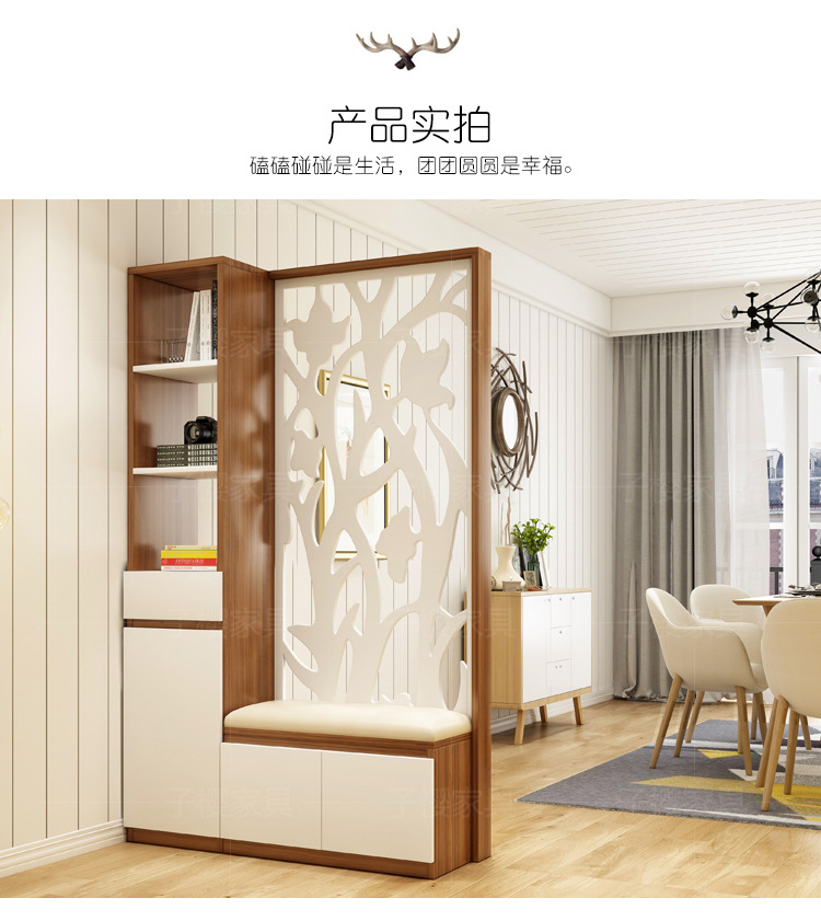 预售-北欧隔断柜进门入户玄柜双面客厅门厅柜现代简约多功能鞋柜装饰柜 - 玄关台 - 客厅储物 - 客厅家具 - 家具 - 家居家具 - A ...