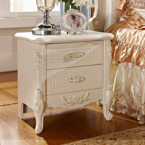 预售-床头柜收纳储物简约现代白色简易欧式床边小柜子迷你卧室北欧