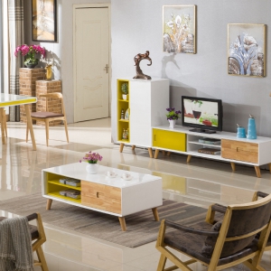 预售-电视柜简约 北欧小户型现代客厅成套家具套装 电视柜茶几组合
