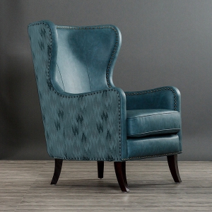 预售-美式布艺椅老虎椅北欧椅子单椅沙发椅真皮单人椅皮沙发凳单人沙发