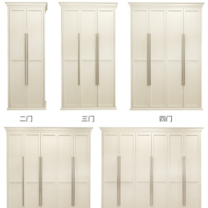 【A.SG】美式衣柜两门平开门白色轻奢衣橱实木超大储物简约现代衣柜卧室