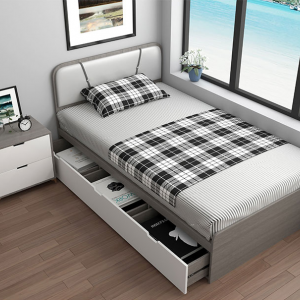 【A.SG】北欧小户型卧室单人床1.2米定制榻榻米家用省空间儿童高箱储物床