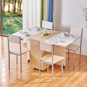【A.SG】现代小户型客厅可折叠餐桌椅组合北欧简约家用餐厅长方形4人桌子
