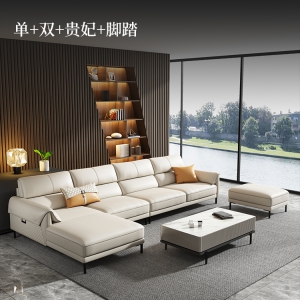 【A.SG】意式真皮沙发头层牛皮大户型客厅简约现代轻奢家用高端家具小组合