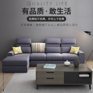 【A.SG】小户型布艺沙发现代简约转角可拆洗三人位布沙发客厅整装组合套装