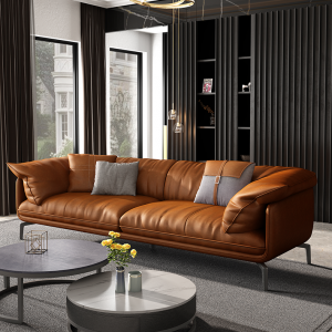 【A.SG】意式极简约真皮沙发头层牛皮现代客厅组合羽绒北欧轻奢沙发四人位