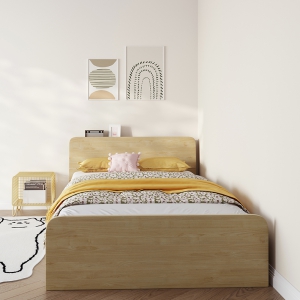 【A.SG】现代简约小户型单人床1.2米1.5米儿童床出租房用储物收纳床