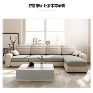 【A.SG】小户型客厅创意布艺沙发组合现代简约可拆洗转角双人沙发