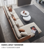 【A.SG】北欧科技布沙发客厅贵妃乳胶简约现代整装意式轻奢ins风布艺沙发