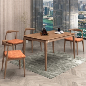 【A.SG】北欧实木轻奢餐桌椅组合小户型简约现代长方形饭桌白蜡木家用餐桌
