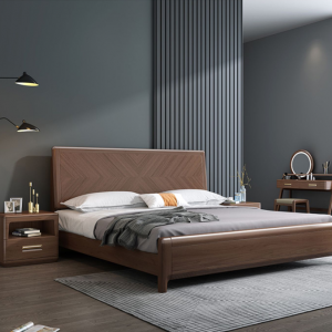 【A.SG】德式实木床现代简约1.8米双人床主卧1.5米家用高箱储物小户型婚床