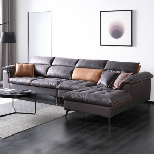 预售-北欧科技布乳胶沙发小户型客厅整装组合简约现代转角布艺羽绒沙发