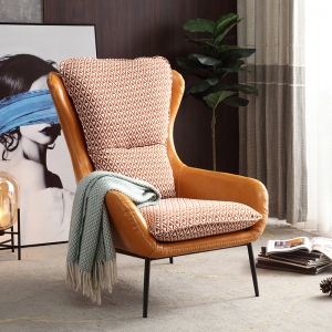 预售-设计师休闲椅北欧老虎椅单人沙发现代简约轻奢简小户型懒人客厅