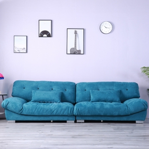 预售-意式极简磨砂绒科技布羽绒沙发baxter云朵沙发小户型客厅布艺沙发2.8米四人位