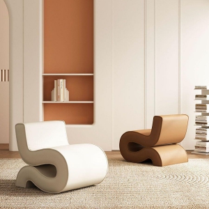 预售-网红设计师艺术异形轻奢单人沙发椅现代简约沙发